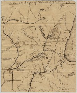 Campagna indiana del 1832: Mappa del paese, 1832